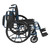 Blue Streak Wheelchair with Flip Back Desk Arms, Swing Away Footrests, 20" Seat
