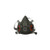 3M™ 6000 Reusable Respirator Industrial Half Face 4 Point Adjustable Head Strap Large Gray (M-1122442)