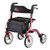 4 Wheel Rollator EXPRESS Red Adjustable Height / Folding Aluminum Frame (M-1172985)