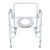 Commode Chair McKesson Drop Arms Steel Frame Back Bar 13-3/4 Inch Seat Width 300 lbs. Weight Capacity (M-1205413)