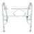Commode Chair McKesson Drop Arms Steel Frame Back Bar 13-3/4 Inch Seat Width 300 lbs. Weight Capacity (M-1205413)