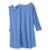 Patient Exam Gown Silverts® Medium Blue Reusable (M-1219559)