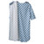 Patient Exam Gown Silverts® Small Diagonal Blue Plaid Reusable (M-1219570)