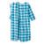 Patient Exam Gown Silverts® X-Large Turquoise Plaid Reusable (M-1219579)