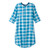 Patient Exam Gown Silverts® X-Large Turquoise Plaid Reusable (M-1219579)