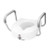 Raised Toilet Seat with Arms E-Z Lock™ 5 Inch Height White 300 lbs. Weight Capacity (M-206687)