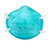 Particulate Respirator / Surgical Mask 3M™ Medical N95 Cup Elastic Strap One Size Fits Most Blue NonSterile ASTM F1862 Adult (M-285691)