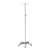 IV Stand Floor Stand McKesson 2-Hook 5-Legs, Dual-Wheel Nylon Casters, Cast Aluminum Base (M-407331)
