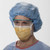 Surgical Mask FluidShield Anti-fog Foam Pleated Tie Closure One Size Fits Most Orange NonSterile ASTM Level 3 Adult (M-418299)