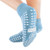 Slipper Socks Pillow Paws® Youth Light Blue Ankle High,79788  (48/CS)