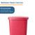 Trash Can McKesson 52 Quart Rectangular Red Plastic Step On (M-553981)