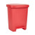 Trash Can McKesson 32 Quart Rectangular Red Plastic Step On (M-553984)