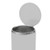 Trash Can with Plastic Liner McKesson 32 Quart Round Silver Steel Step On (M-553996)
