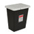 RCRA Waste Container SharpSafety™ Black Base 26 H X 12-3/4 D X 18-1/4 W Inch Horizontal Entry 18 Gallon,81724  (5/CS)