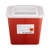 Sharps Container McKesson Prevent® Red Base 10-1/4 H X 7 W X 10-1/2 D Inch Horizontal Entry 2 Gallon (M-855063)