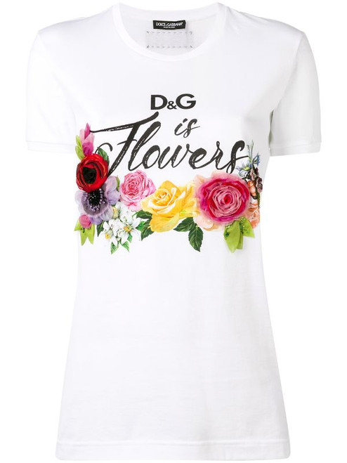 D&G " Is flower " T-shirt (W)