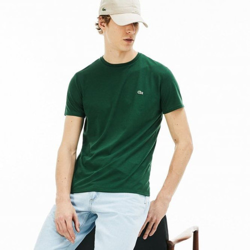 Lacoste " Crew Neck Pima Cotton Jersey " T-shirt in Green