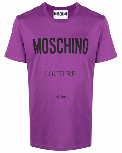 Moschino Couture " Milano " T-shirt In Purple