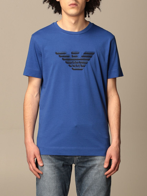 Emporio Armani " Camiseta Eagle " T-shirt In Blue