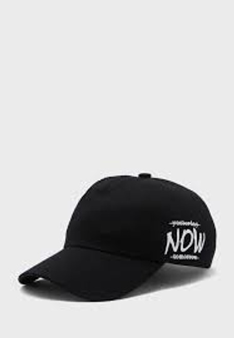 Seventy Five Men's Curved Peak Cap in Black