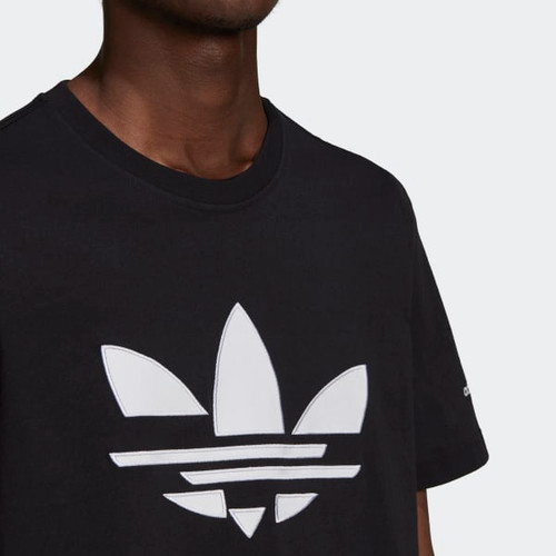 Adidas Shattered Trefoil T shirt in Black