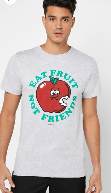 Dedicated ''Eat fruits not friends'' T-shirt