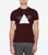 Emporio Armani Triangle tshirt in BURGUNDY