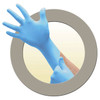 EverGuard Powder Free Nitrile Glove - Blue on Hands