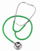 Dual Head Stethoscope Adult Green