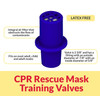 CPR Face Shield Replacement One Way Valve SPECS