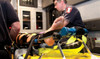 Faretec QD-3 Traction Leg Splint - In use