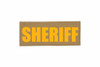 Sheriff Velcro ID Placard Coyote Tan