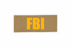 FBI Velcro ID Placard Coyote Tan
