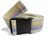 Light Pastel Striped Gait Belt - Plastic Side Release Buckle - 7'