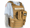 NAR Rescue Task Force Vest With IFAK Kit & Side Armor tan angle