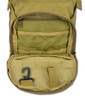 Lightning X Premium Tactical Medic Backpack w/ Mods & Hydration Port - Tan - Front Pouch Clips