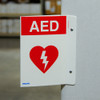 Philips Flexible AED Wall Sign - Red (corner mount)