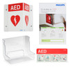 Philips AED Awareness Sign and Wall Mount Bundle - Red