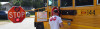 School Bus Extended Stop Arm deployed 2