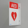 Philips Flexible AED Wall Sign - Red (flat mount #2)