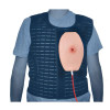 TrueClot Chest Seal Trainer. VEST ON