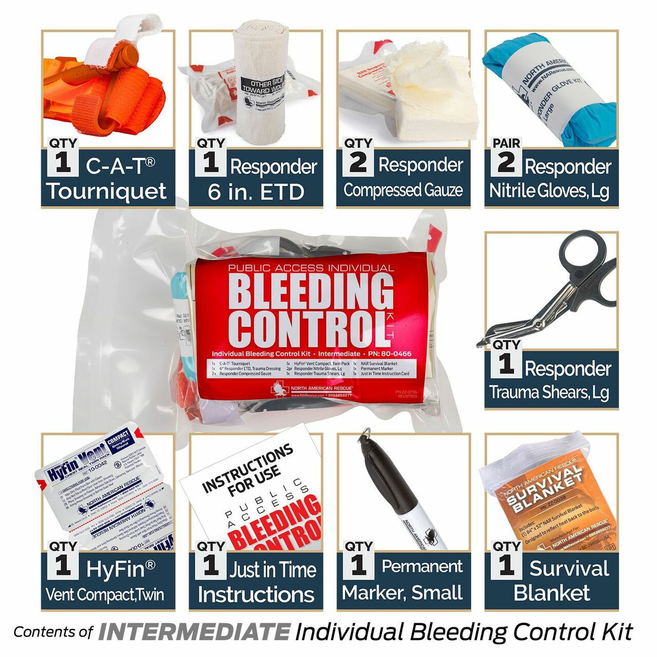 Public Access Bleeding Control 8-Pack - Vacuum Sealed - Advanced | Live ...