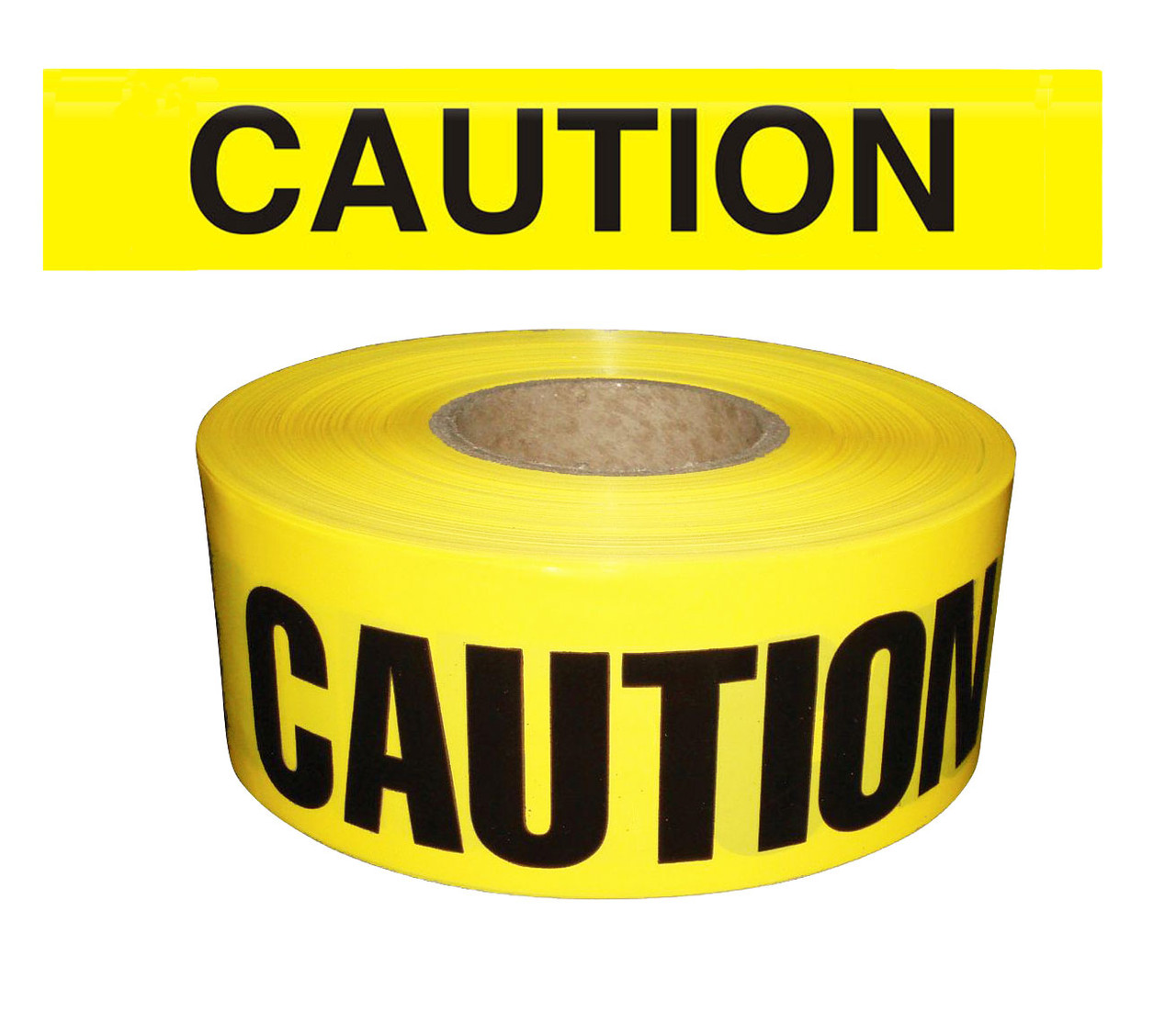 Barricade Tape "Caution" Yellow 2 mil Live Action Safety