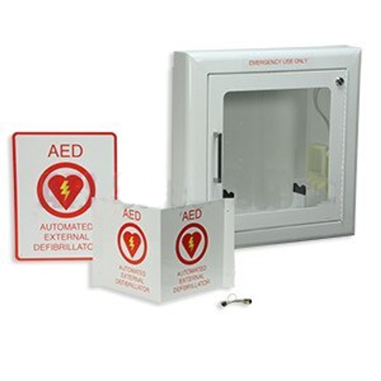 Zoll AED Plus Wall with Audible Alarm Full Recessed Live