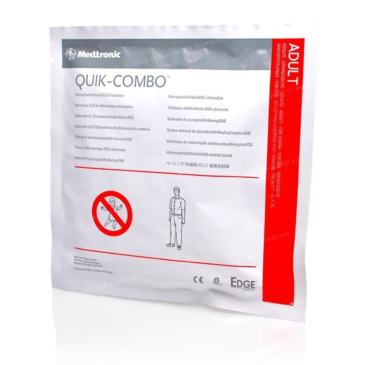 LIFEPAK QUIK-COMBO Electrode Pads - Adult | Live Action Safety