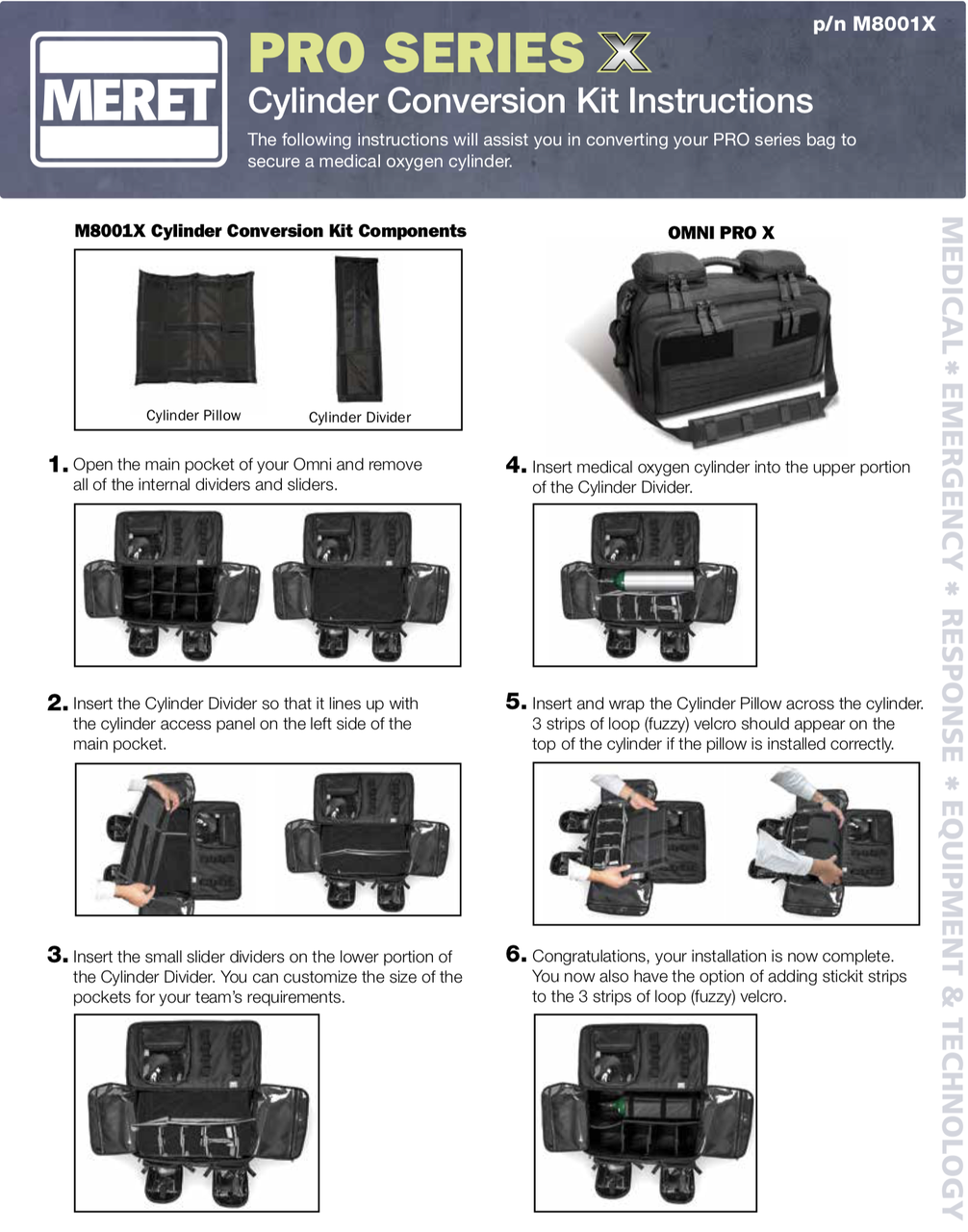 Cylinder Conversion Kit - OMNI PRO BLS/ALS Total System