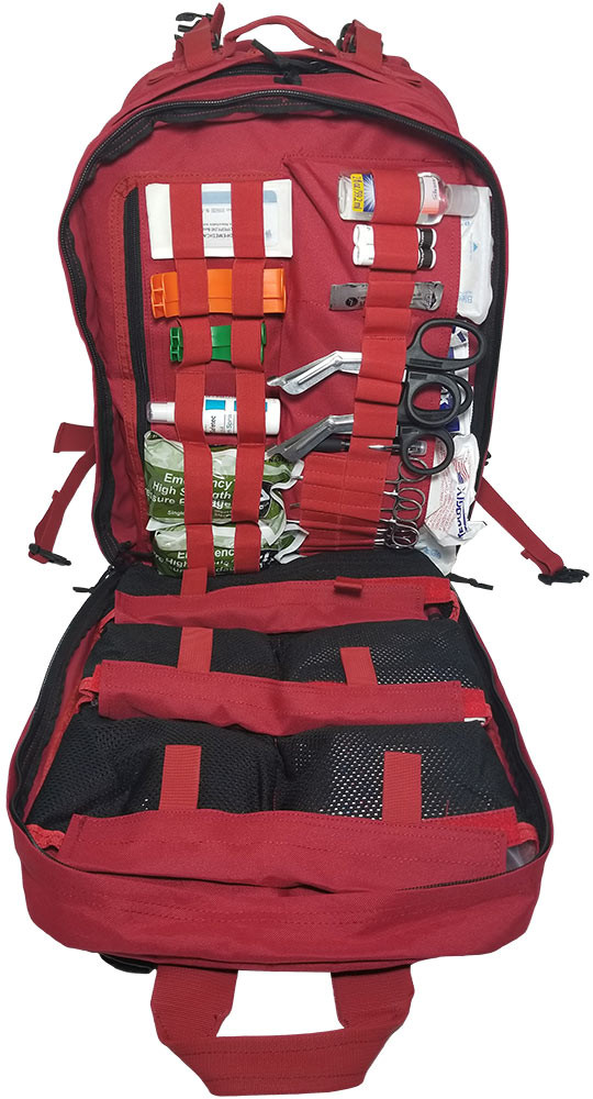 Military STOMP Medical First Aid Backpack Full Kit Live Action Safety