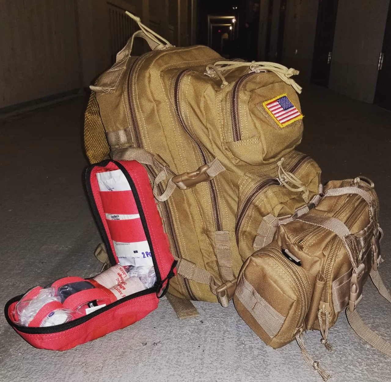 Elite Tactical Trauma First Aid Backpack Full Kit LiveActionSafety