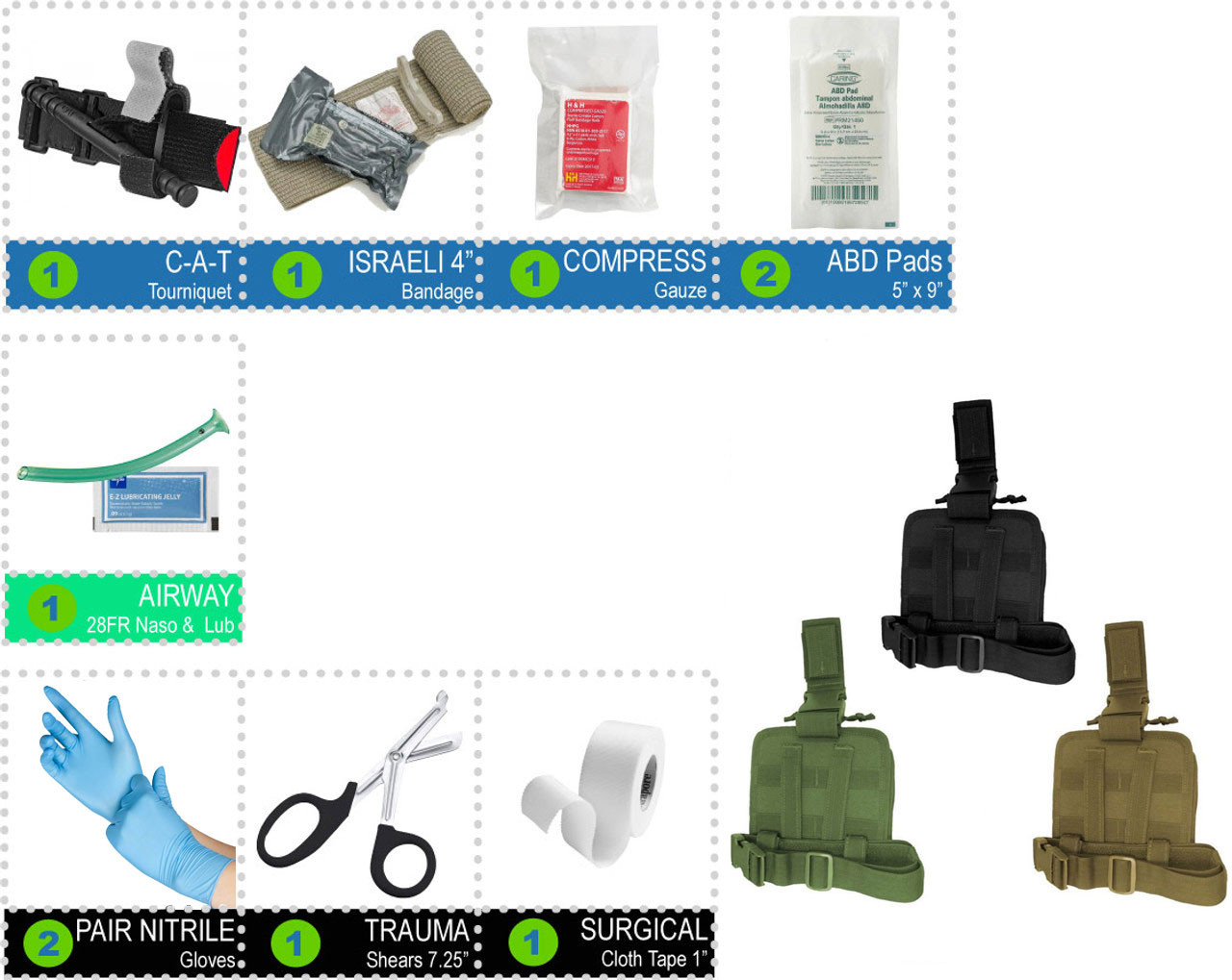 Deluxe IFAK Level 1 - Full Kit | Live Action Safety