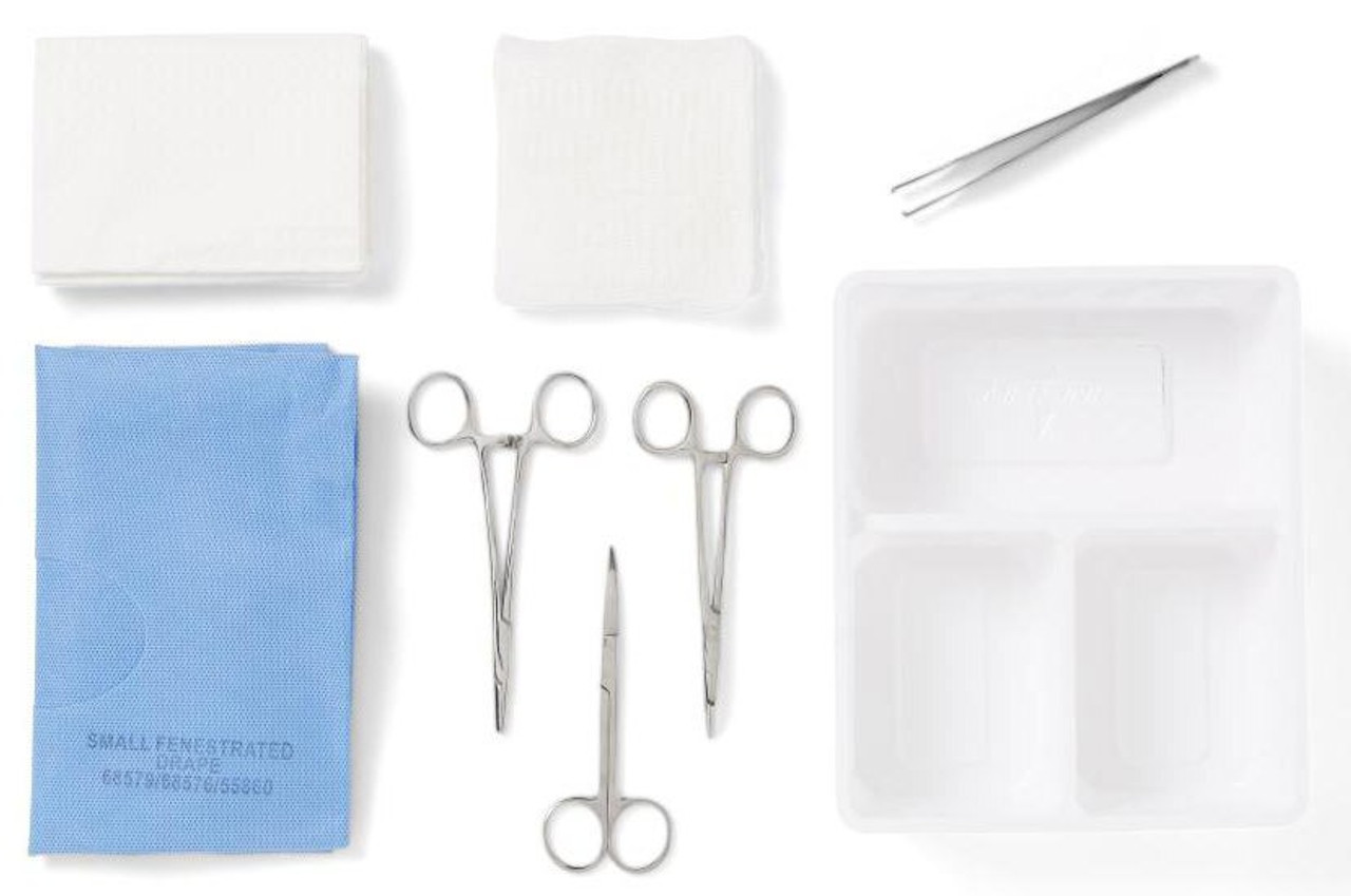 Sterile Suture Kit with Laceration Tray